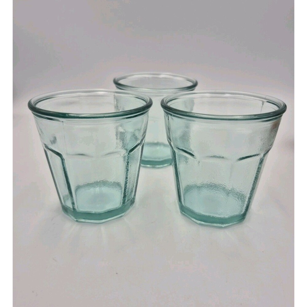 100% Recycled Authentic  Glass Vidrios San Miguel Spain 3 pcs 220ml New